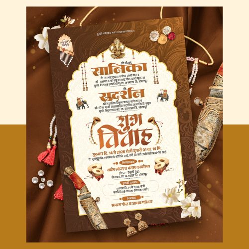WEDDING INVITATION DESIGN #47 2026 PSD FILE