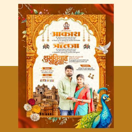 WEDDING INVITATION DESIGN #48 2026 PSD FILE